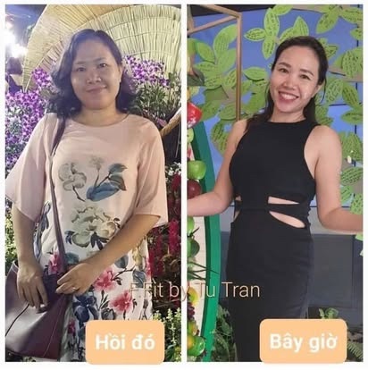 Hình ảnh trước và sau của một phụ nữ