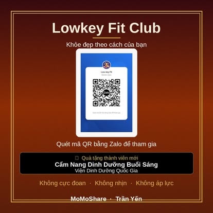 Mã QR Zalo tham gia Lowkey Fit Club