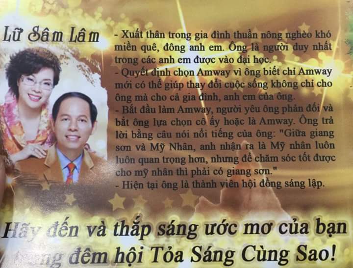Tại sao Amway đáng làm? – Ca Lữ Sâm Lâm
