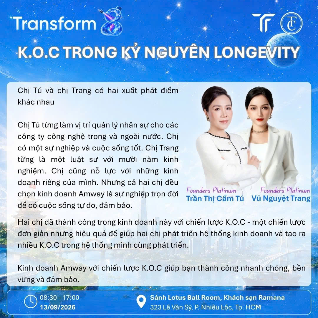 KOC trong kỷ nguyên Longevity cùng Trần Thị Cẩm Tú và Vũ Nguyệt Trang